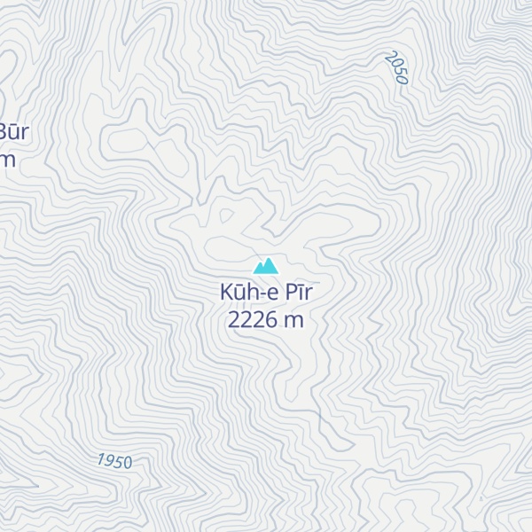Map of Kūh-e Pīr