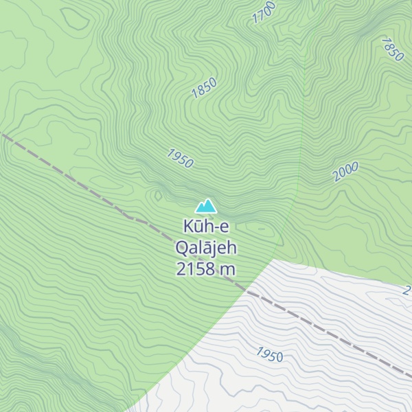 Map of Kūh-e Qalājeh