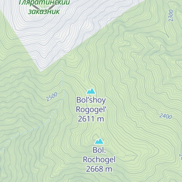 Map of Bol’shoy Rogogel’
