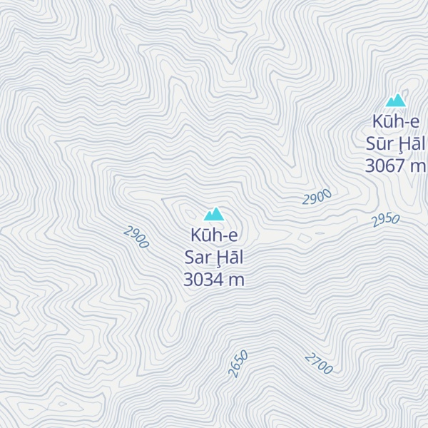 Map of Kūh-e Sar Ḩāl