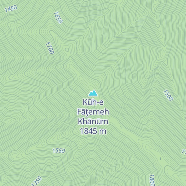 Map of Kūh-e Fāţemeh Khānūm