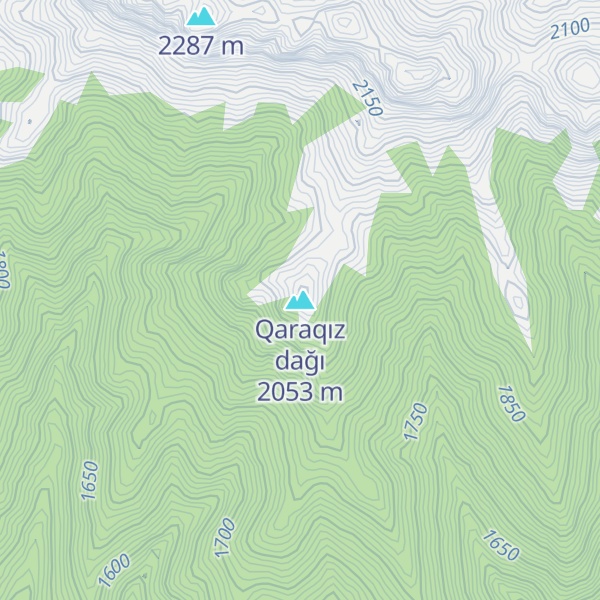 Map of Qaraqız dağı