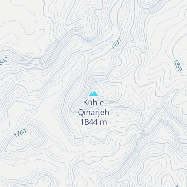 Map of Kūh-e Qīnarjeh