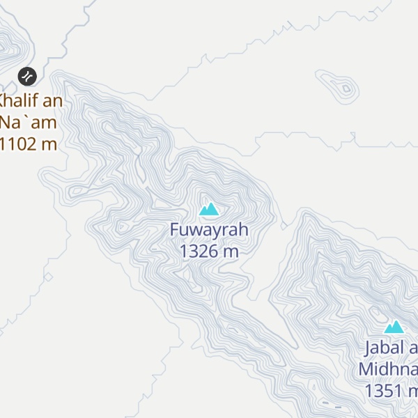 Map of Fuwayrah