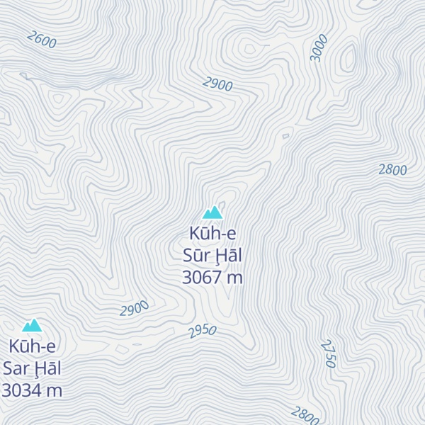 Map of Kūh-e Sūr Ḩāl