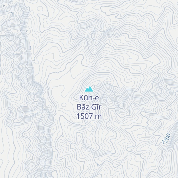 Map of Kūh-e Bāz Gīr