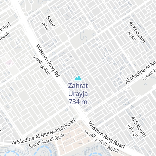 Map of Zahrat Urayja