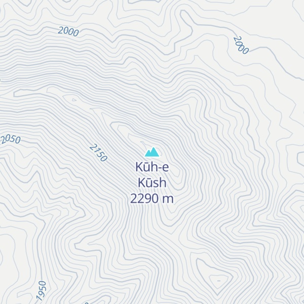 Map of Kūh-e Kūsh