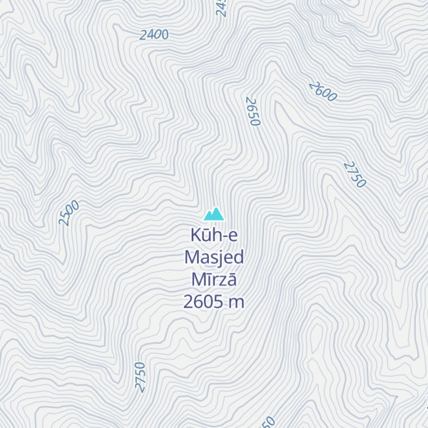 Map of Kūh-e Masjed Mīrzā