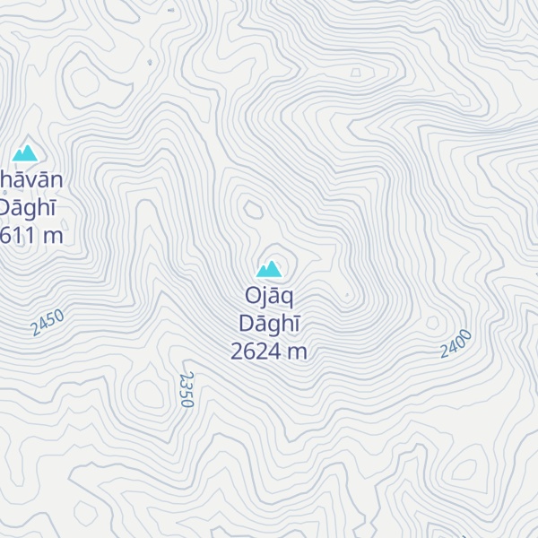 Map of Ojāq Dāghī