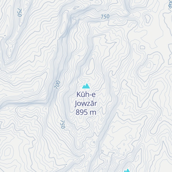 Map of Kūh-e Jowzār