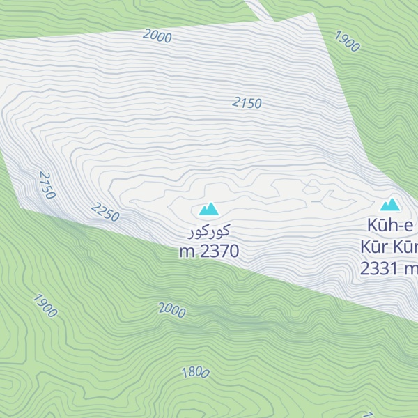 Map of کورکور
