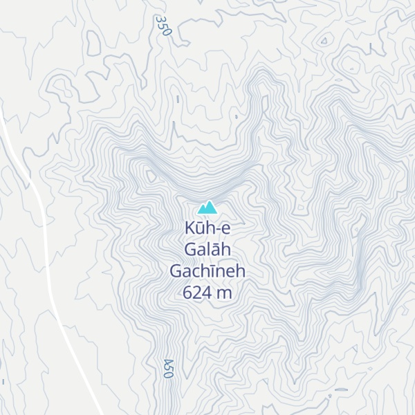 Map of Kūh-e Galāh Gachīneh