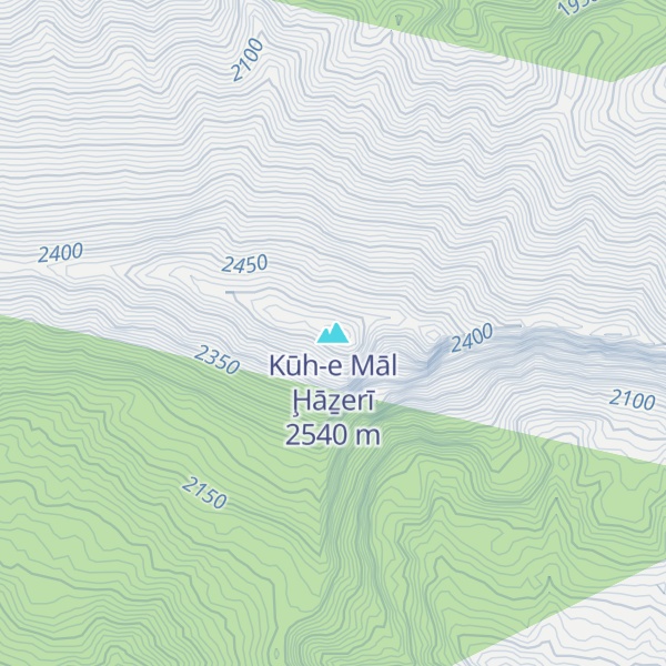 Map of Kūh-e Māl Ḩāẕerī