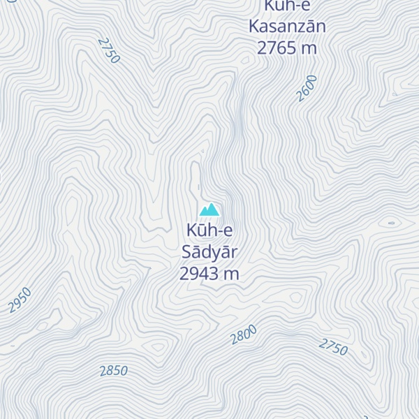 Map of Kūh-e Sādyār