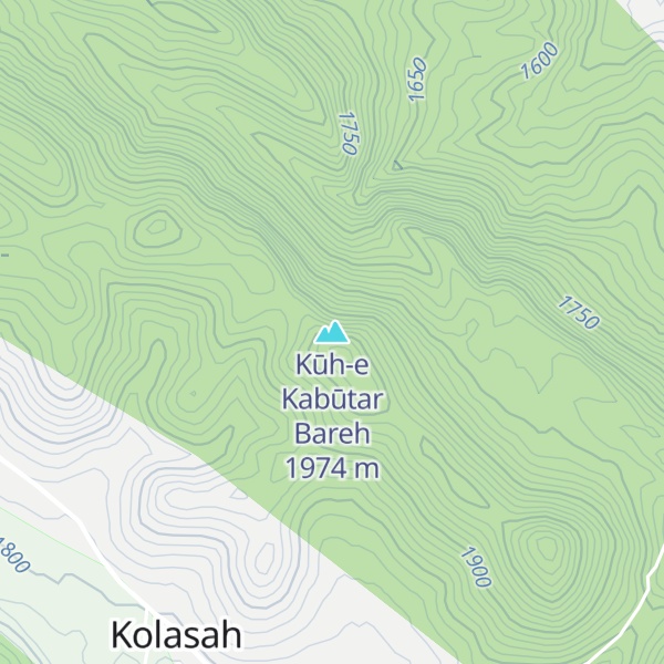 Map of Kūh-e Kabūtar Bareh