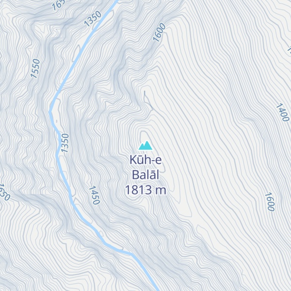 Map of Kūh-e Balāl