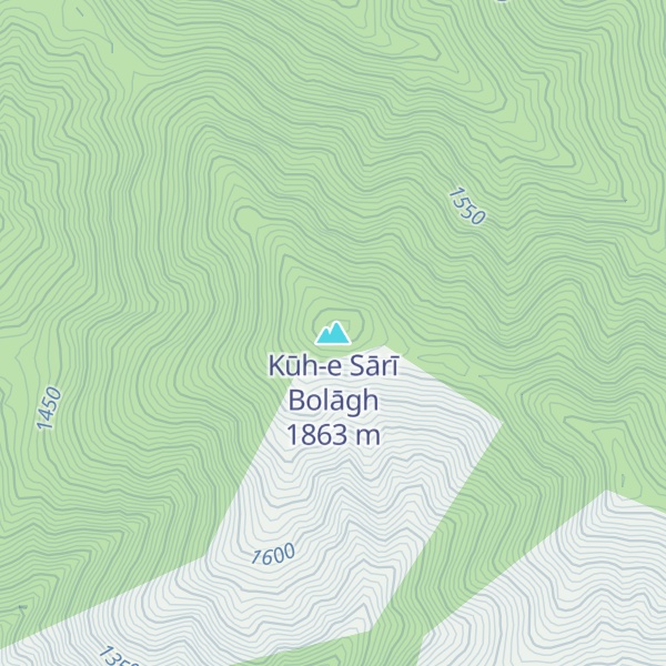 Map of Kūh-e Sārī Bolāgh