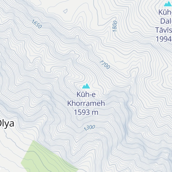 Map of Kūh-e Khorrameh
