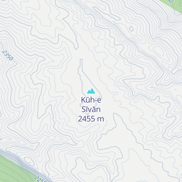 Map of Kūh-e Sīvān