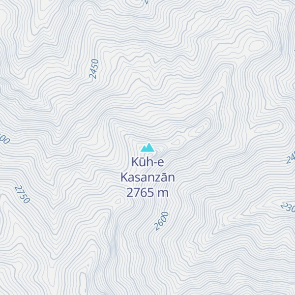 Map of Kūh-e Kasanzān