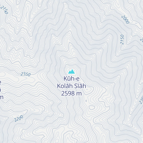 Map of Kūh-e Kolāh Sīāh