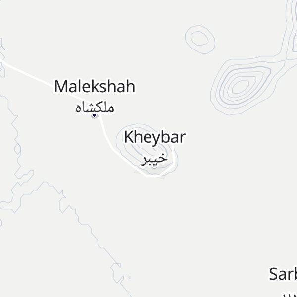 Map of Tappeh-ye Kheybar