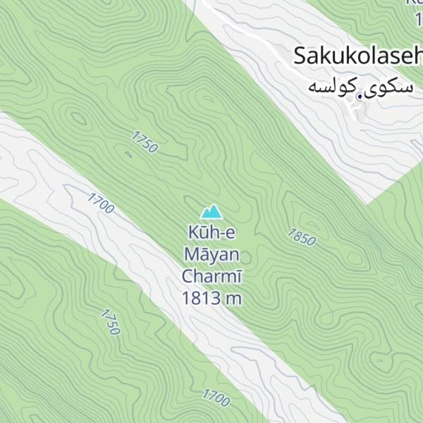 Map of Kūh-e Māyan Charmī