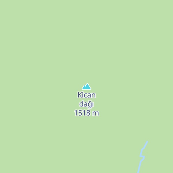 Map of Kican dağı