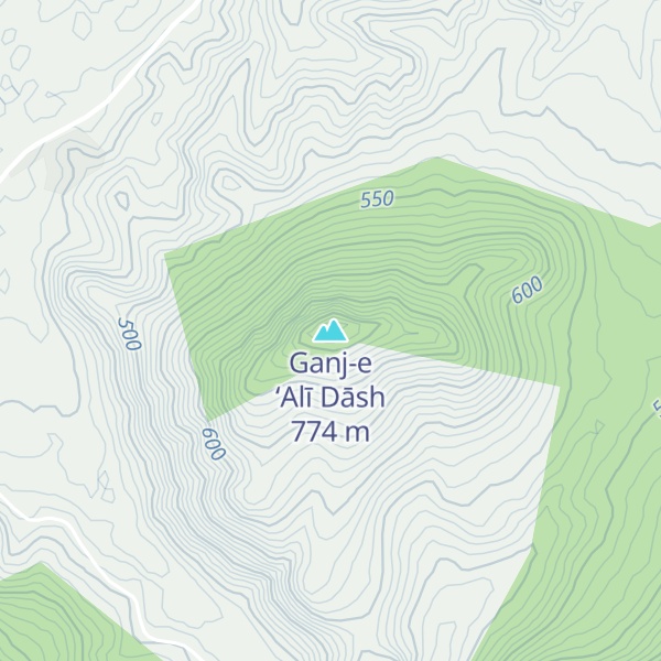 Map of Ganj-e ‘Alī Dāsh