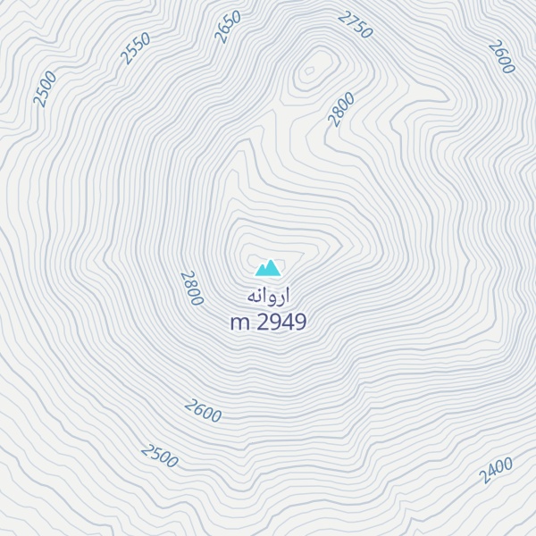 Map of اروانه