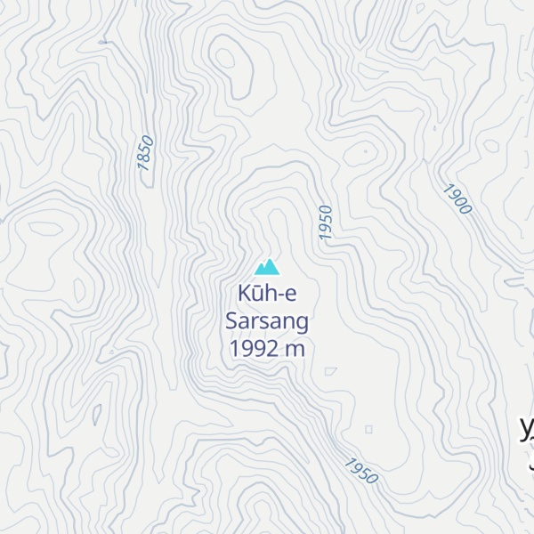 Map of Kūh-e Sarsang