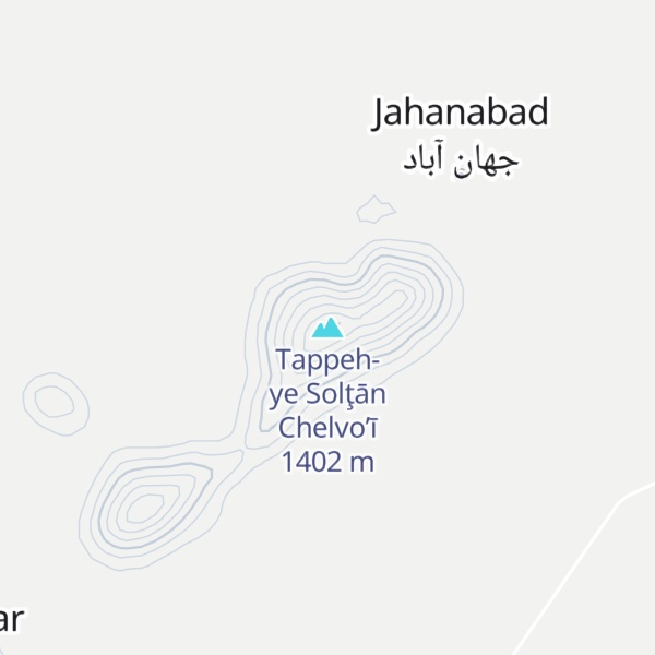 Map of Tappeh-ye Solţān Chelvo’ī