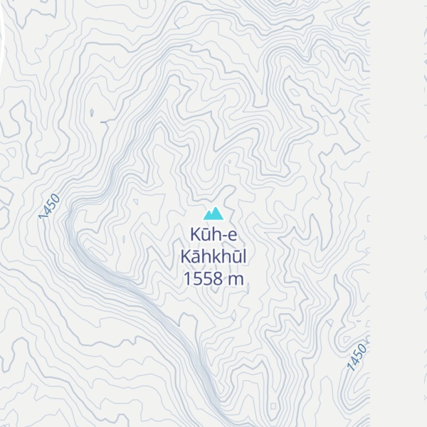 Map of Kūh-e Kāhkhūl