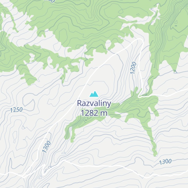 Map of Razvaliny