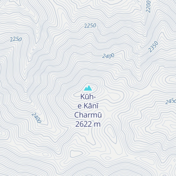 Map of Kūh-e Kānī Charmū