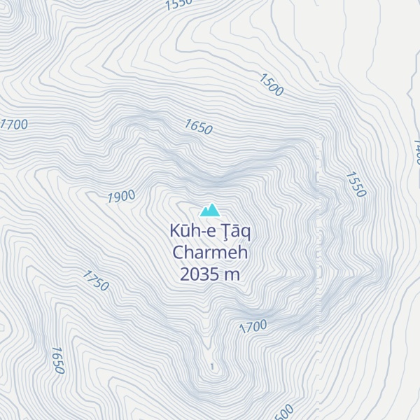 Map of Kūh-e Ţāq Charmeh