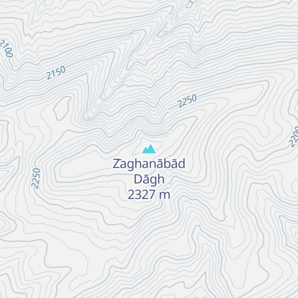 Map of Z̄aghanābād Dāgh