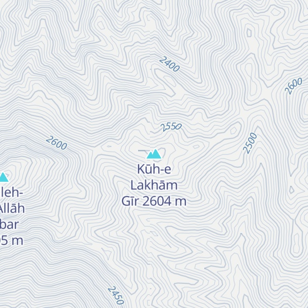 Map of Kūh-e Lakhām Gīr