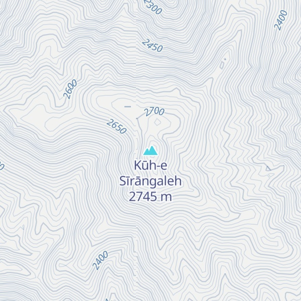 Map of Kūh-e Sīrāngaleh