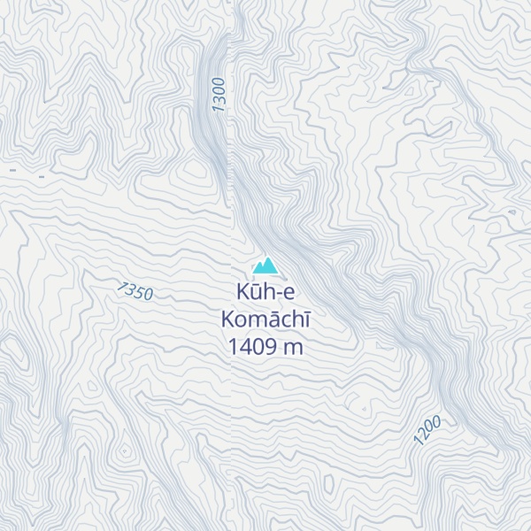 Map of Kūh-e Komāchī