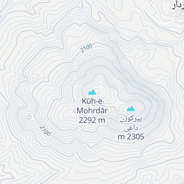 Map of Kūh-e Mohrdār