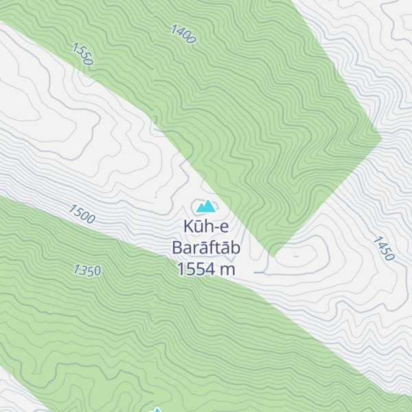 Map of Kūh-e Barāftāb