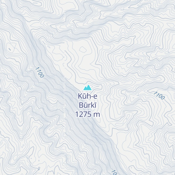 Map of Kūh-e Būrkī