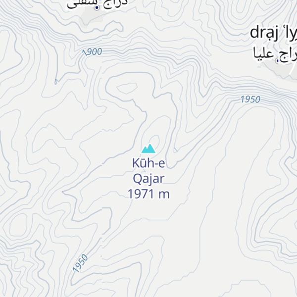 Map of Kūh-e Qajar