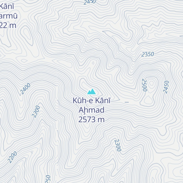 Map of Kūh-e Kānī Aḩmad