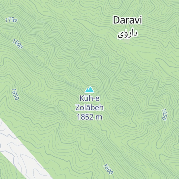 Map of Kūh-e Zolābeh
