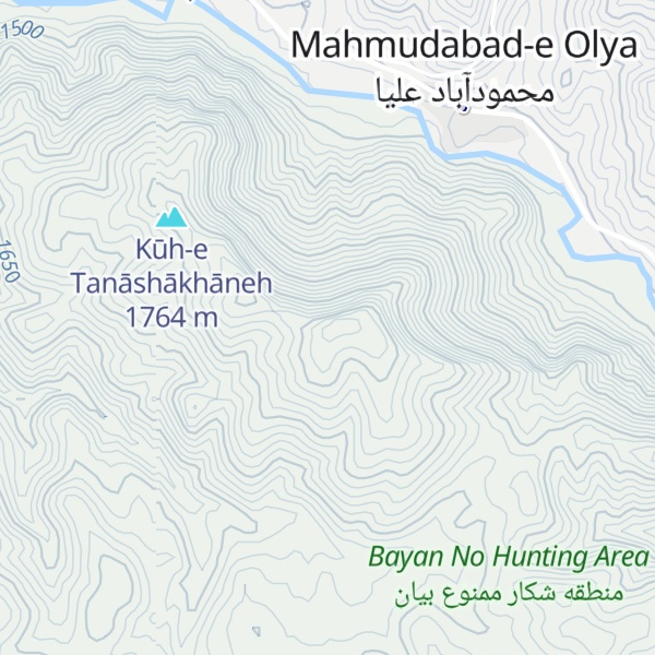 Map of Kūh-e Darvāzeh
