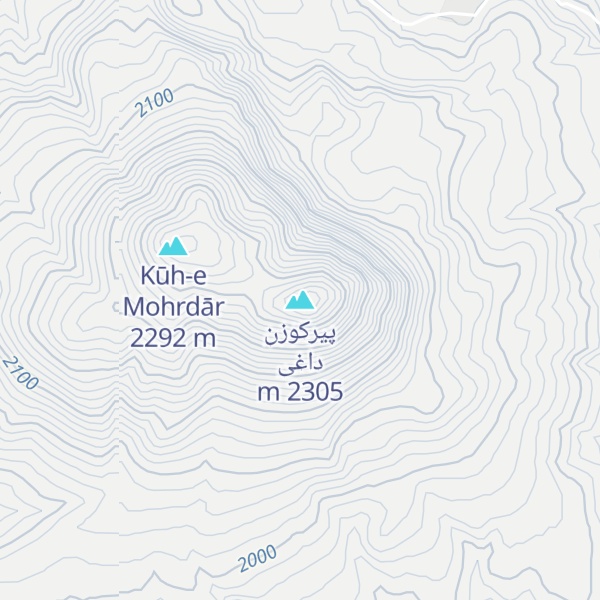 Map of پیرکوزن داغی