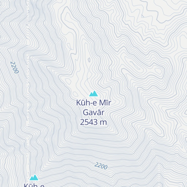 Map of Kūh-e Mīr Gavār